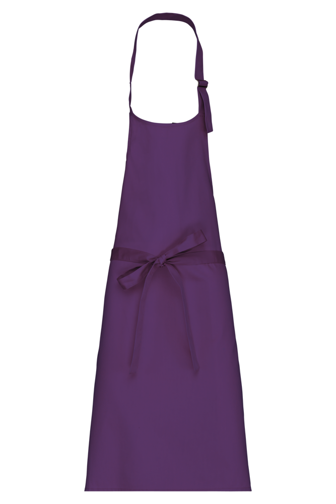 K895 - Katoenen schort zonder zak - Purple