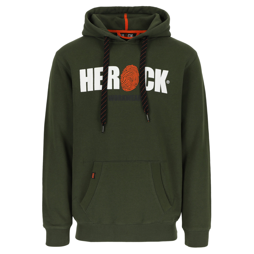 HERO SWEATER MET KAP - DONKER KAKI