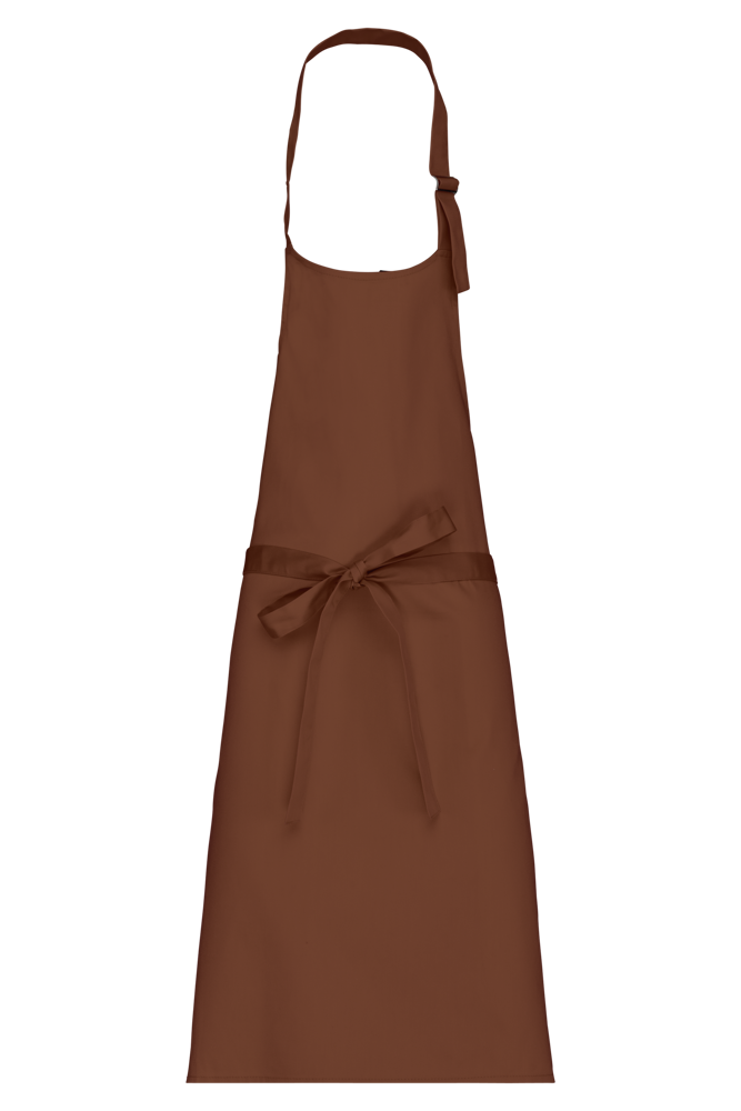 K895 - Katoenen schort zonder zak - Cacao