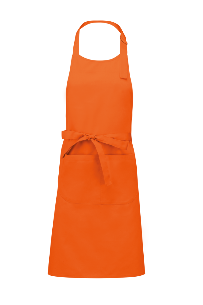 K885 - Katoenen schort met zak - Orange