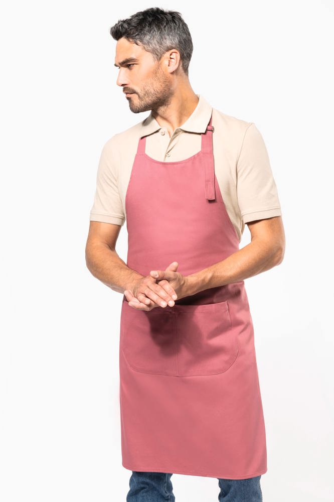 K885 - Katoenen schort met zak