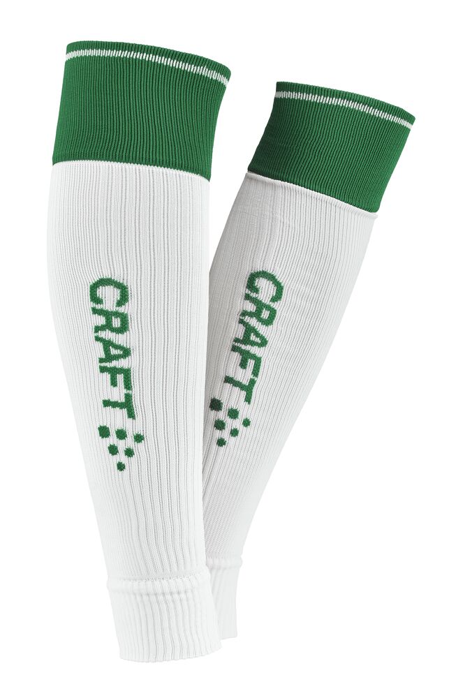 Craft - Progress 2.0 Contrast Sock W-O Foot - White/Team Green