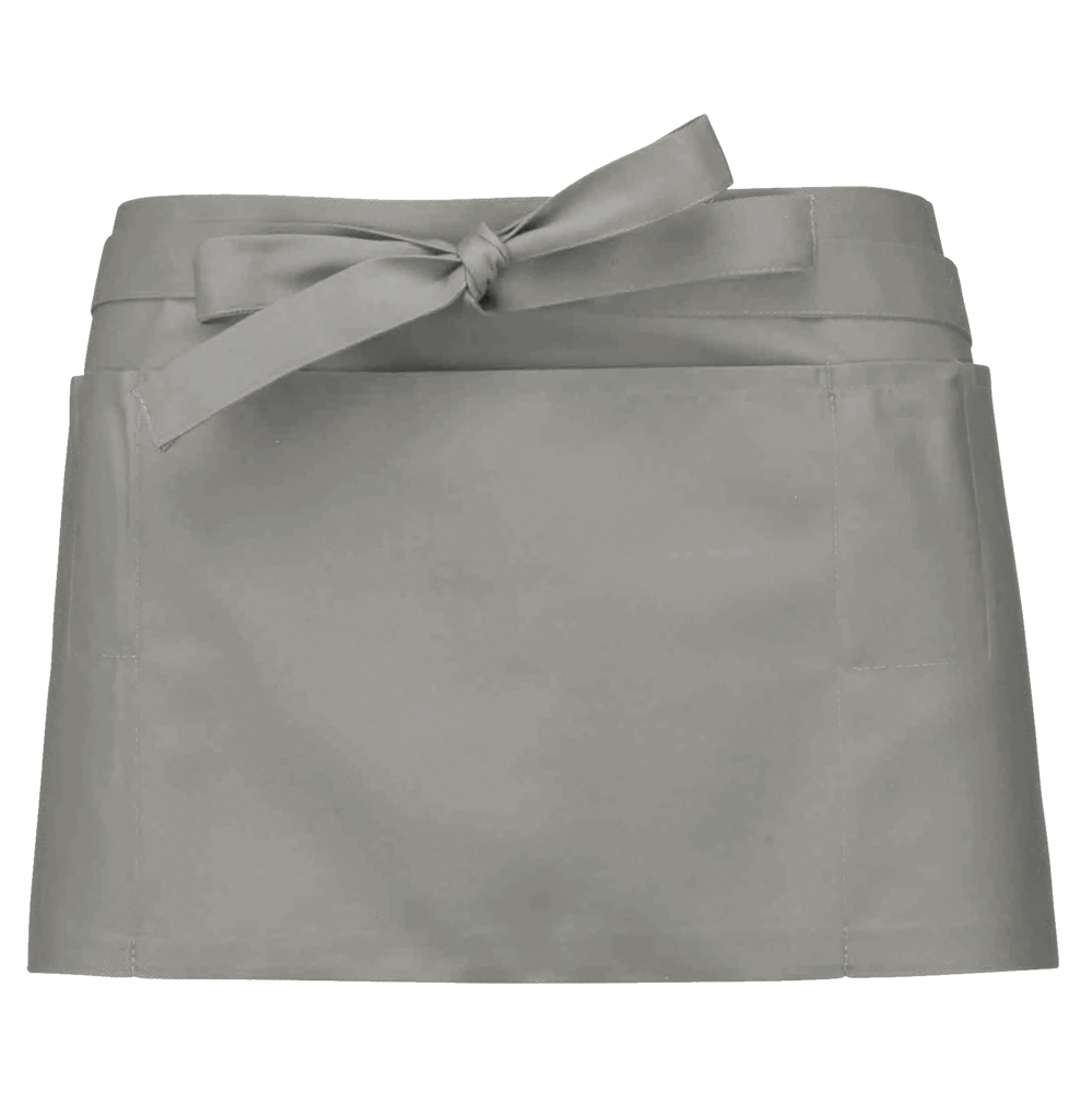 K896 - Polykatoen kort schort - Light Grey