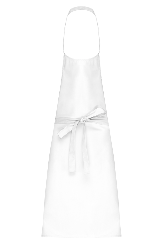 K895 - Katoenen schort zonder zak - White