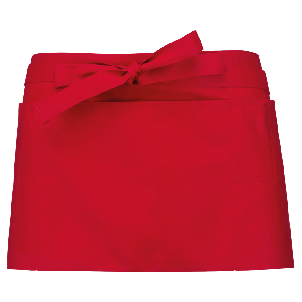 K896 - Polykatoen kort schort - Red