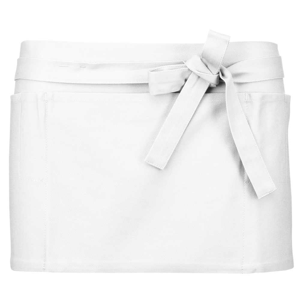 K886 - Katoenen kort schort - White