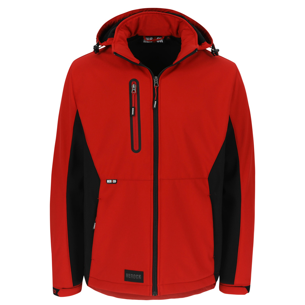 TRYSTAN SOFTSHELL JAS - ROOD