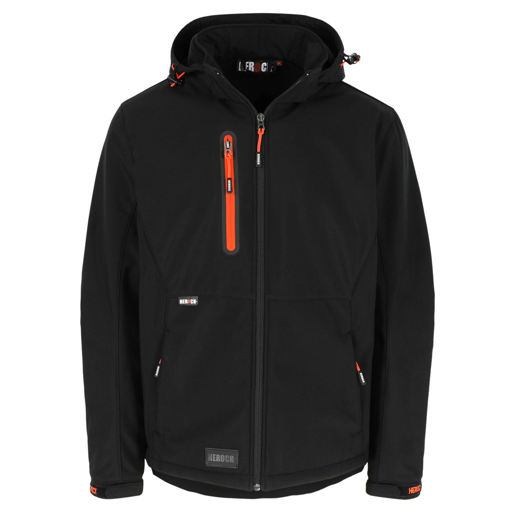 TRYSTAN SOFTSHELL JAS - ZWART