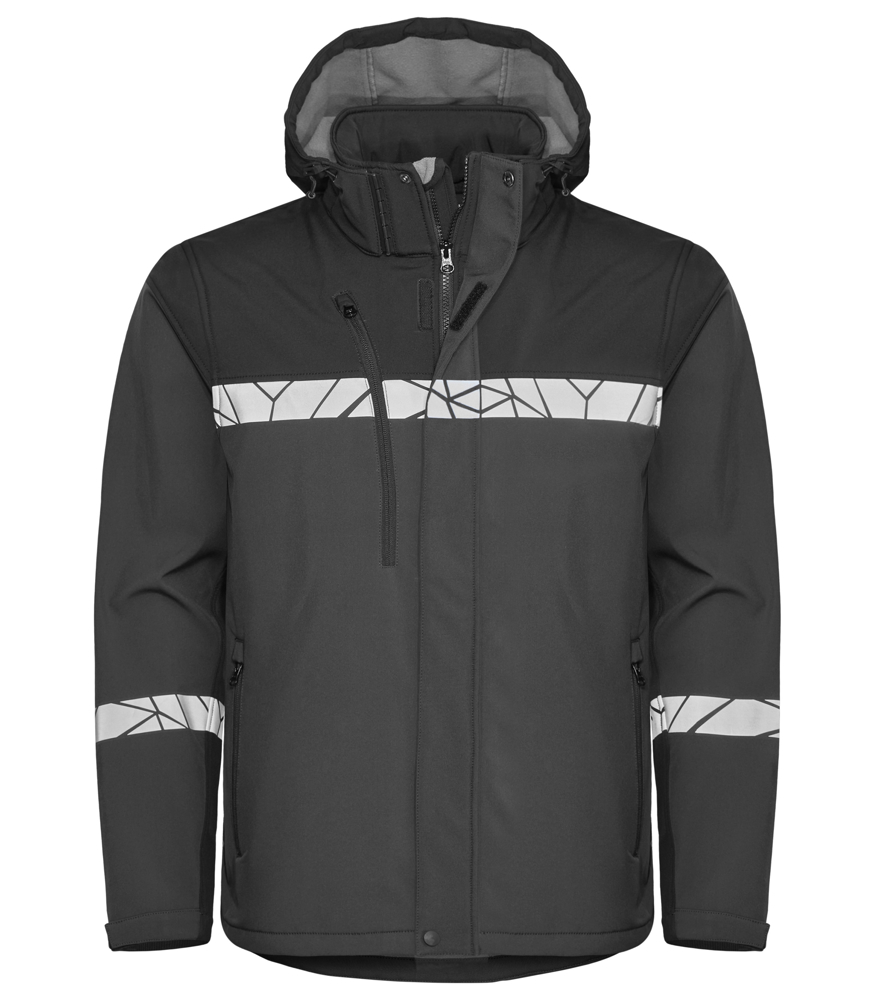 7400 SOFTSHELL - Grijs/Zwart