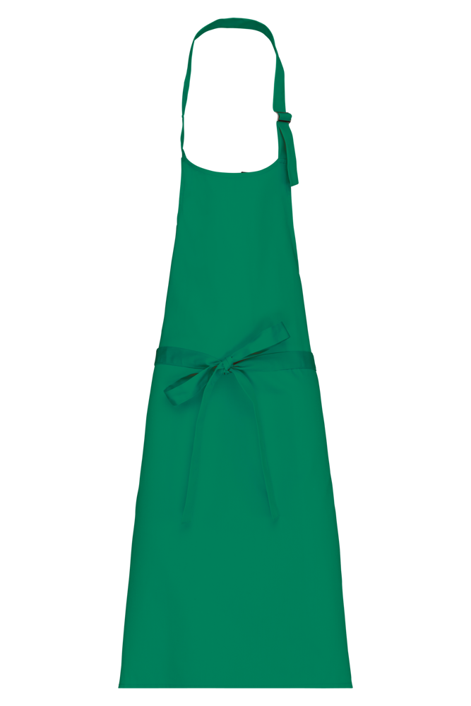 K895 - Katoenen schort zonder zak - Kelly Green