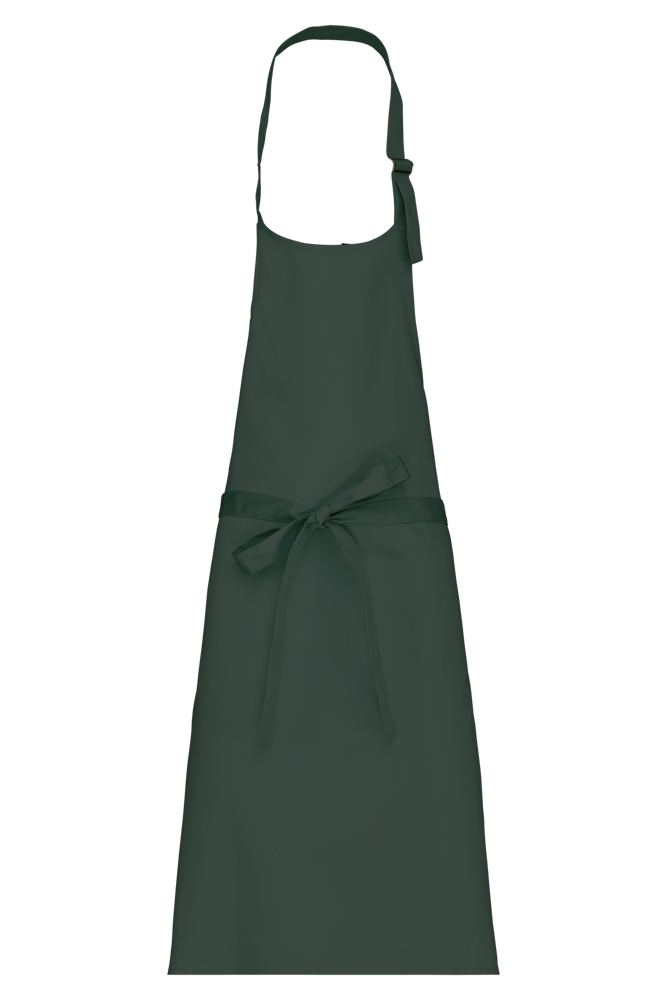 K895 - Katoenen schort zonder zak - Bottle Green