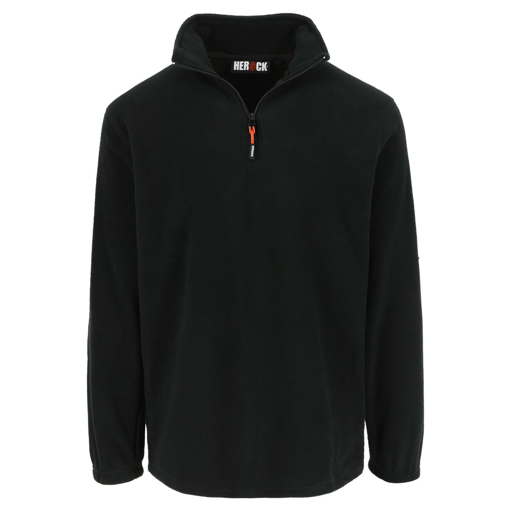 ANTALIS FLEECE SWEATER - ZWART