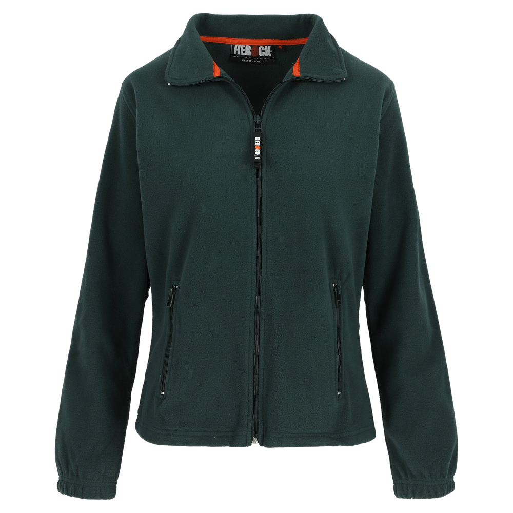 DEVA FLEECE JAS DAMES - GROEN