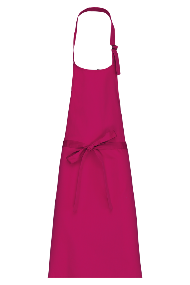 K895 - Katoenen schort zonder zak - Fuchsia