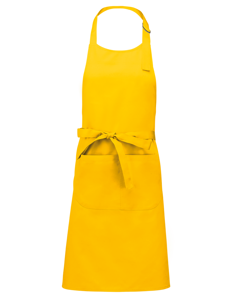 K890 - Schort van Polykatoen met zak - Yellow