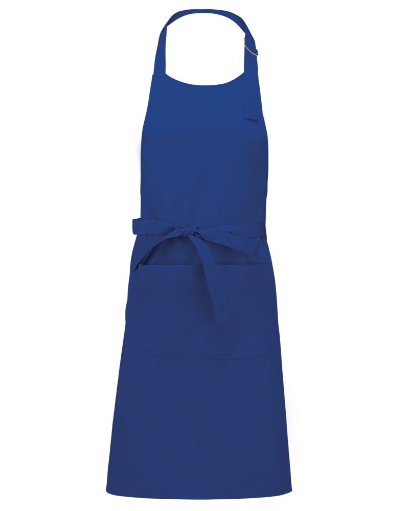 K890 - Schort van Polykatoen met zak - Royal Blue