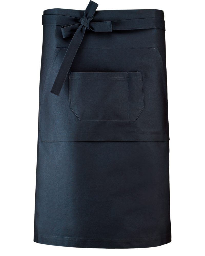 K887 - Katoenen lang schort - Navy