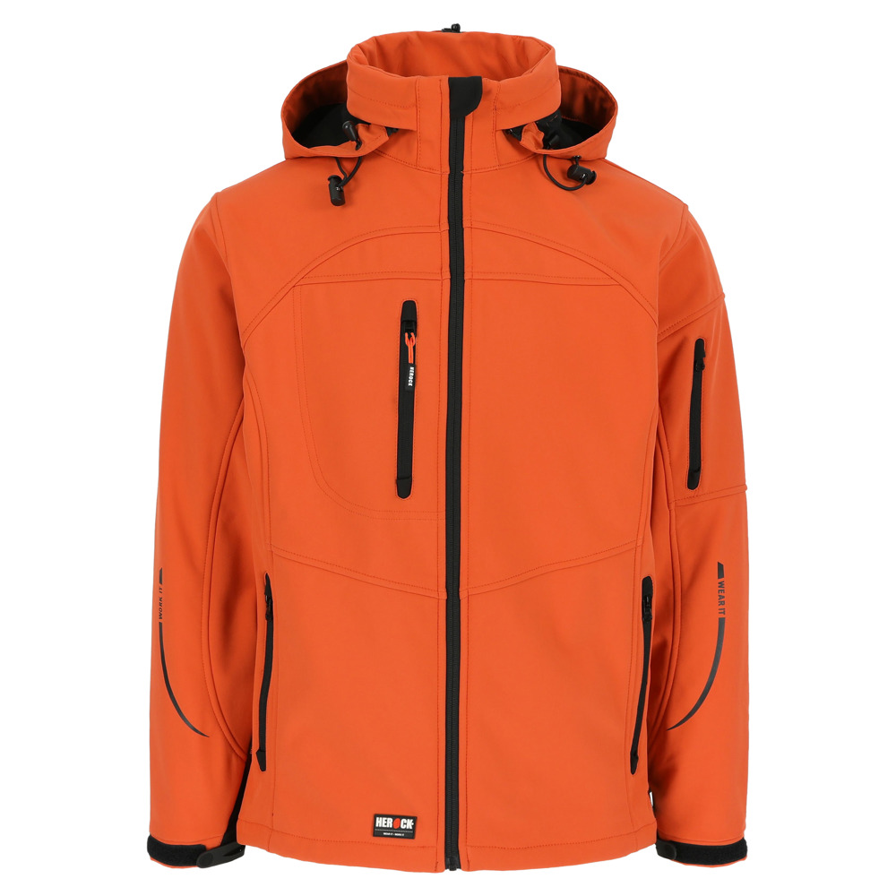 POSEIDON SOFTSHELL JAS - ORANJE