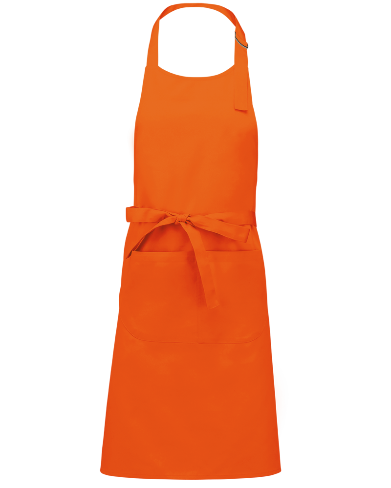K890 - Schort van Polykatoen met zak - Orange