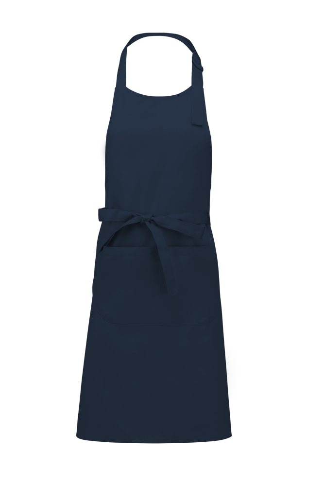 K885 - Katoenen schort met zak - Navy