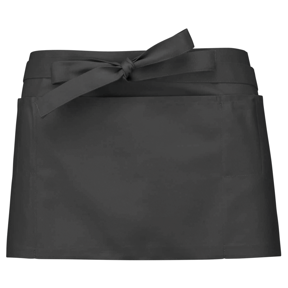 K896 - Polykatoen kort schort - Dark Grey