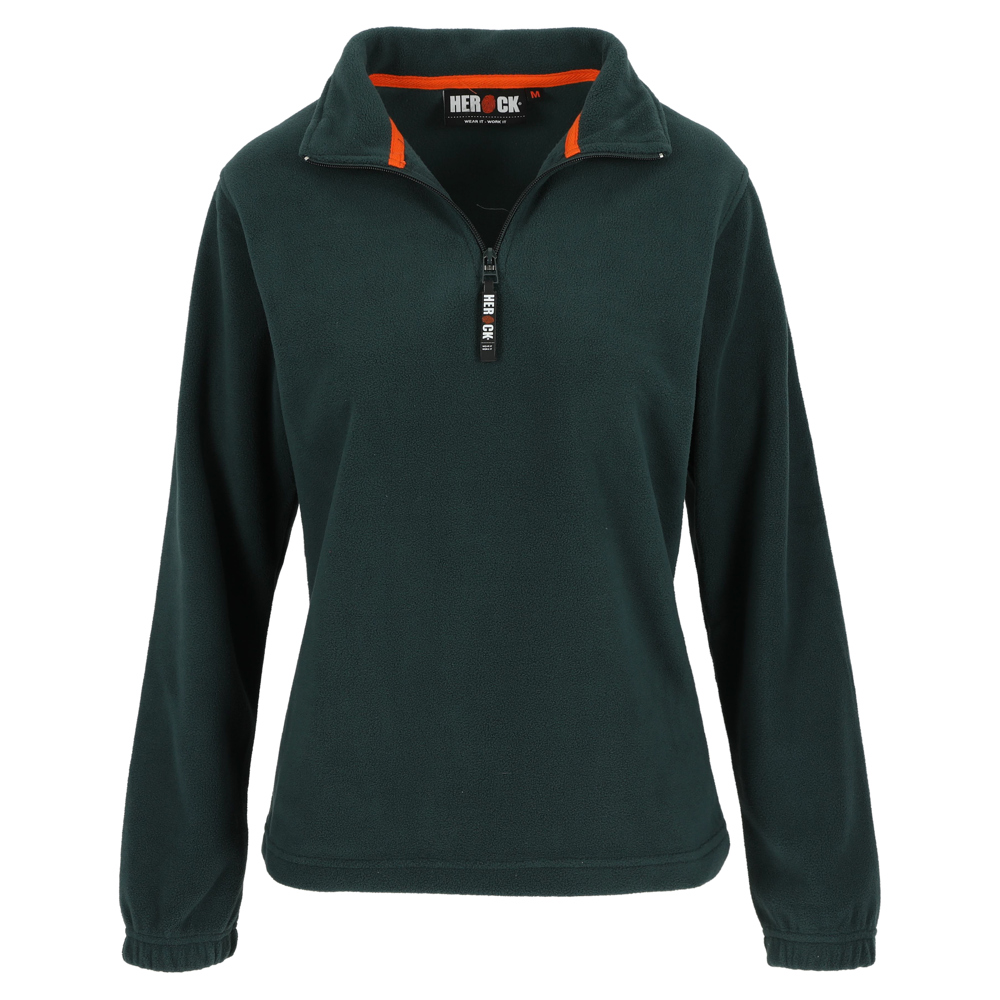 AURORA FLEECE SWEATER DAMES - GROEN