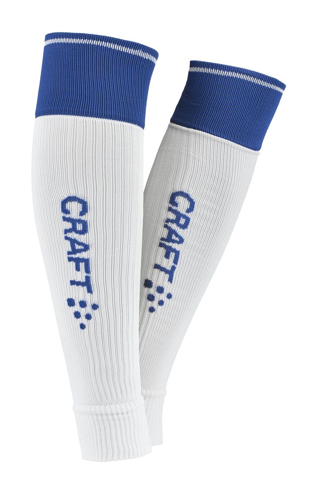 Craft - Progress 2.0 Contrast Sock W-O Foot - White/Club Cobolt