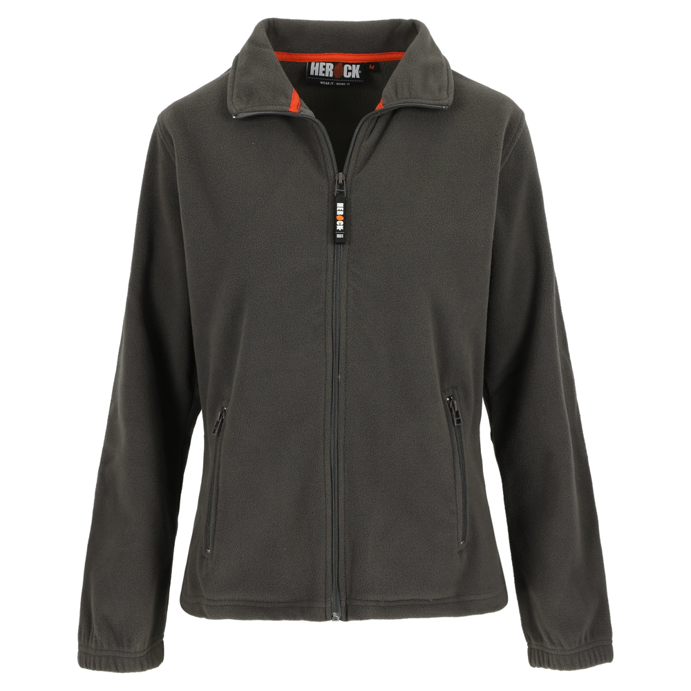 DEVA FLEECE JAS DAMES - GRIJS/ZWART