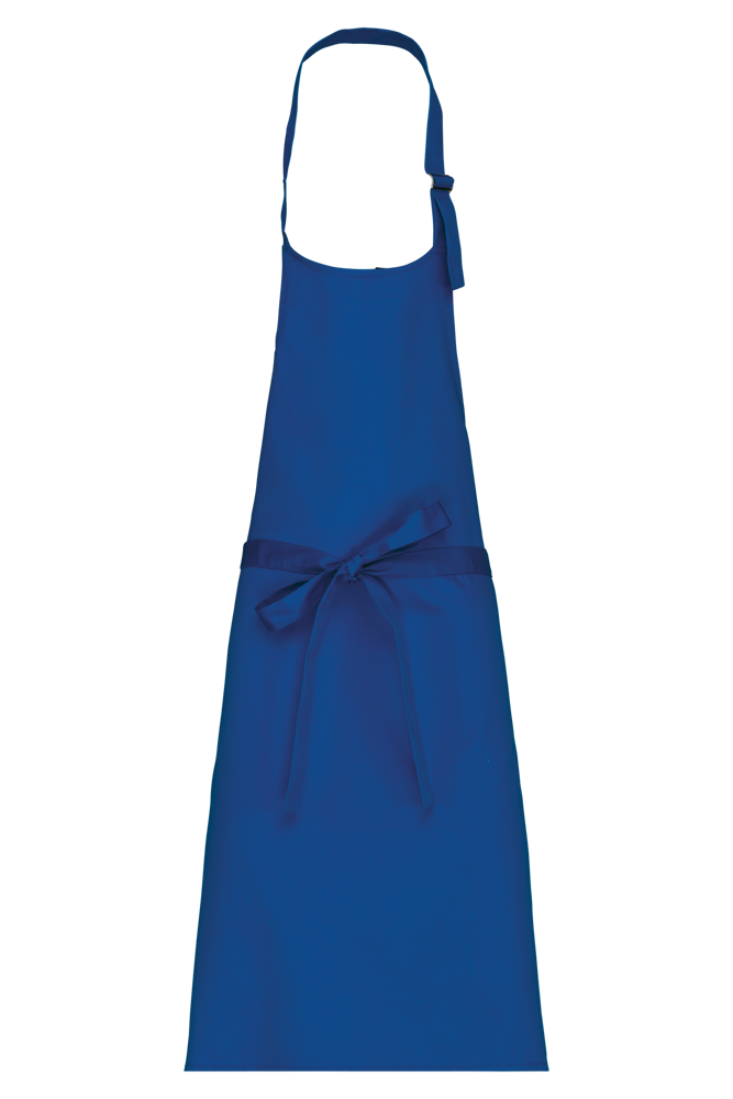 K895 - Katoenen schort zonder zak - Royal Blue